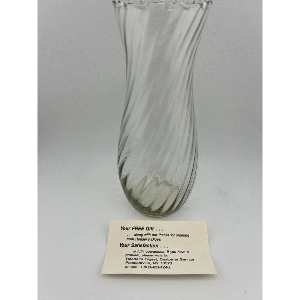 Vintage Spring Swirl Pattern‎ Ruffled Edge Elegant Glass European 7